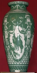 Pleasures of the River and the Forest, Beauvais vase, after Gustave-Louis Jeaulmes, 1930